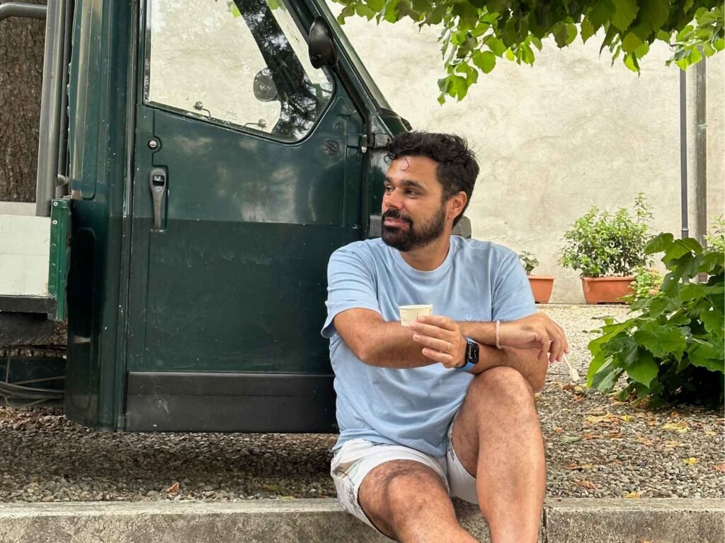 Luiz Araujo viajando